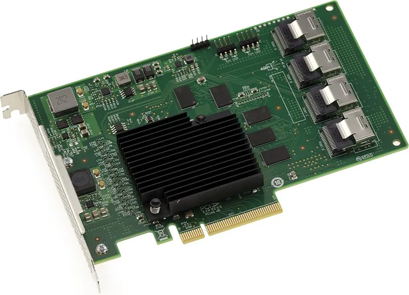 KALEA-INFORMATIQUE PCIe 2.0 SAS 6GB 16 interna portar. OEM modell 9201-16I SAS 2116