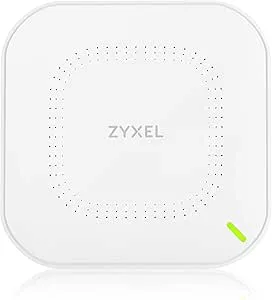 Zyxel Cloud WiFi6 AX1800-accesspunkt (802.11ax Dual Band), 1,77 Gbit/s, Hantering via molnet/app eller fristående, WPA3 security, upp till 4 SSID, PoE, Powersupply ingår [NWA50AX]