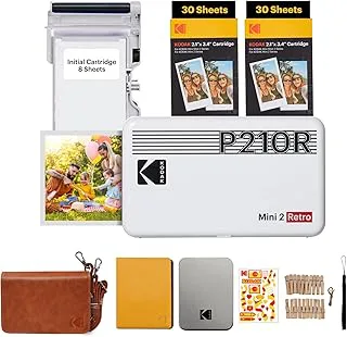 KODAK Mini 2 Retro 4PASS Bärbar fotoskrivare