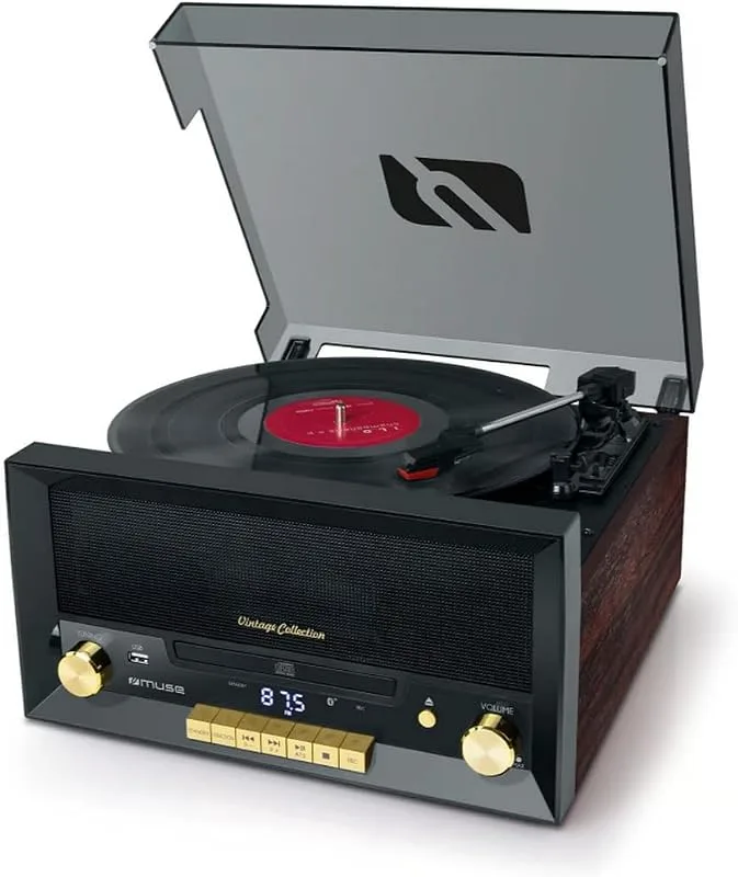 Muse MT112W micro-CD-system med radio och skivspelare