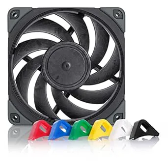 Noctua NF-A12x25 PWM chromax.black.swap, Tyst Premiumfläkt, 4-pin (120 mm, Svart)