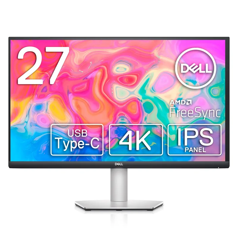 Dell S2722QC 27-tums IPS-skärm, 4K UHD, 60 Hz