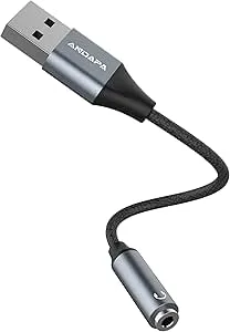 ANDAPA USB Sound Card Externa