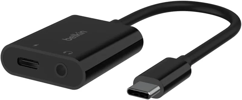 Belkin RockStar™ 3,5 mm ljud + USB-C® laddningsadapter