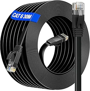 Ethernet Kabel 30m Cat 6 Flat Nätverkskabel