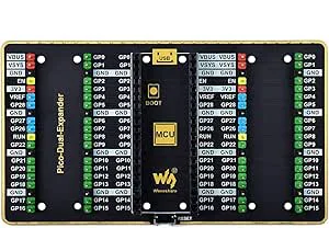 Waveshare Raspberry Pi Pico Dual GPIO Expanderare två uppsättningar