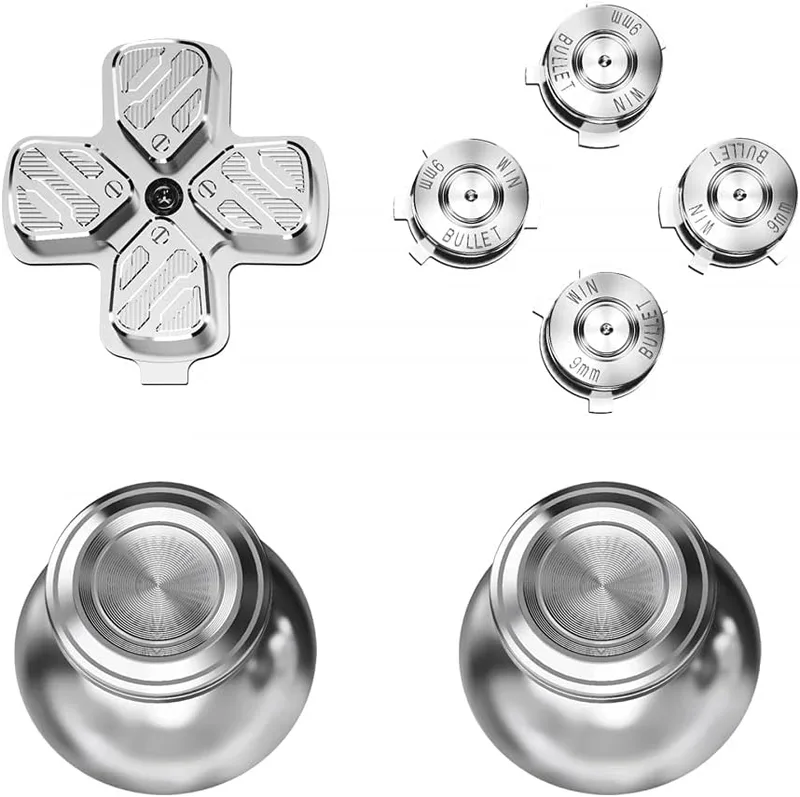eXtremeRate Metall Thumbsticks Dpad ABXY Knappar