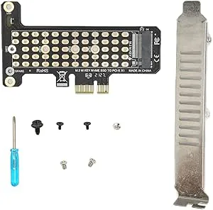 M.2 PCIe -adapter, M.2 NVMe SSD Till PCIe 4.0 X1 Expansionskort Upp Till 32 Gbps Stöd 2230/2242/2260/2280 Storlek SSD för Mac/Linux(ph41x1 full höjd)