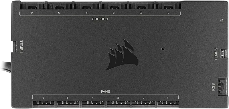 Corsair iCUE COMMANDER CORE XT, Digital fläkthastighets- och RGB-belysningsstyrenhet