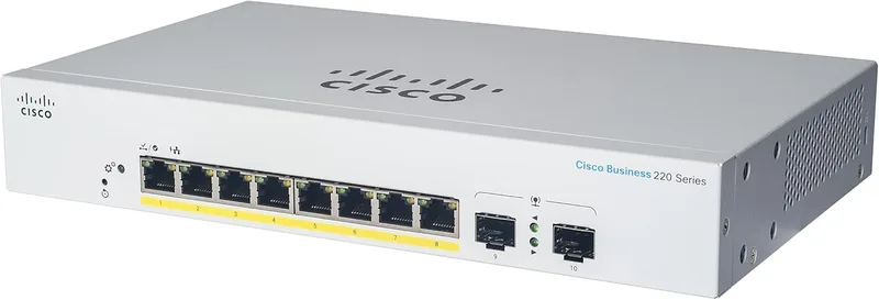 Cisco Business CBS220-8T-E-2G Smart Switch