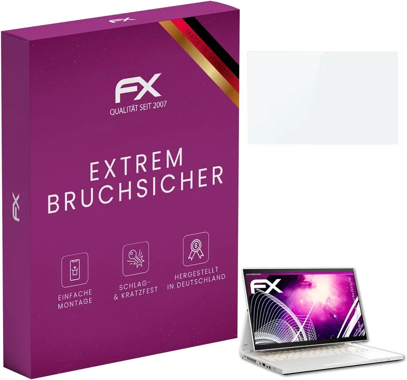 atFoliX Plastglasskyddsfilm är kompatibel med Acer ConceptD 3 Ezel Pro CC315-72P