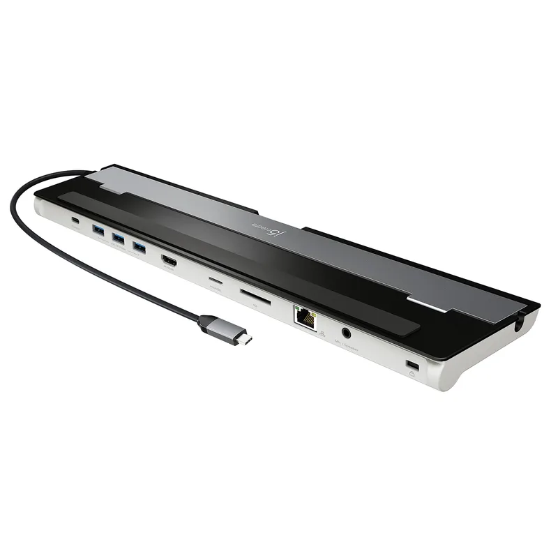 j5create JCD533 USB-C-dockningsstation 9-i-1 med 4K HDMI och PD 100 W