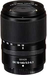 Nikon NIKKOR Z DX 18–140 mm 1:3,5–6,3 VR, svart, JMA713DA