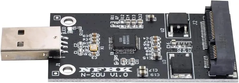 NFHK Mini PCI-E mSATA till USB 2.0 Adapter