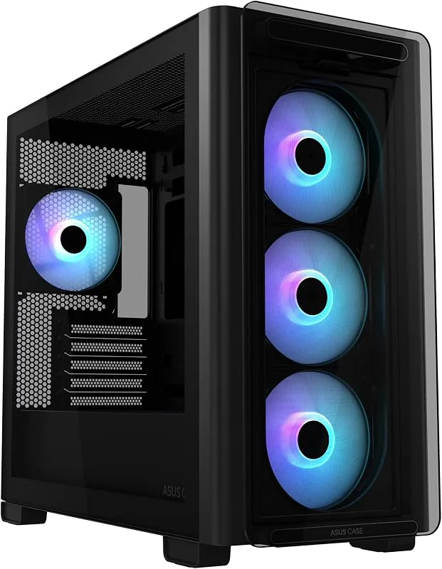 ASUS A23 Plus TG ARGB svart microATX PC-hölje