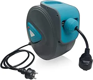 XMTECH Automatisk kabelrulle kabeltrumma med elkabel