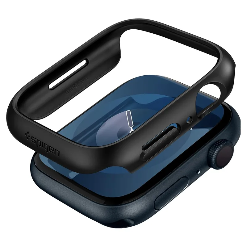 Spigen Apple Watch 45mm Skal med Armband Liquid Air Pro svart