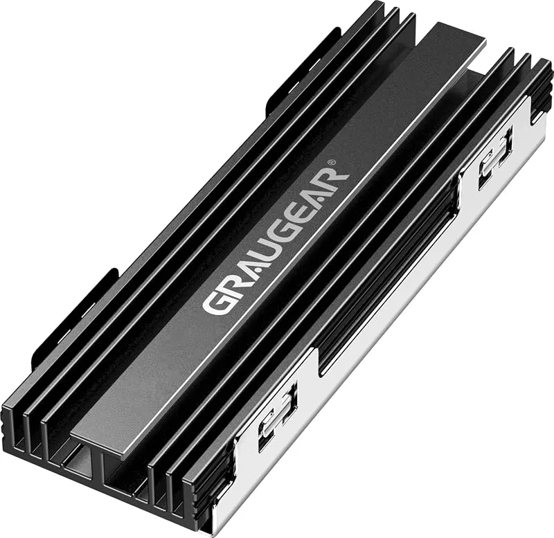 GRAUGEAR Aluminiumkylfläns för M.2 NVMe SSD 2280