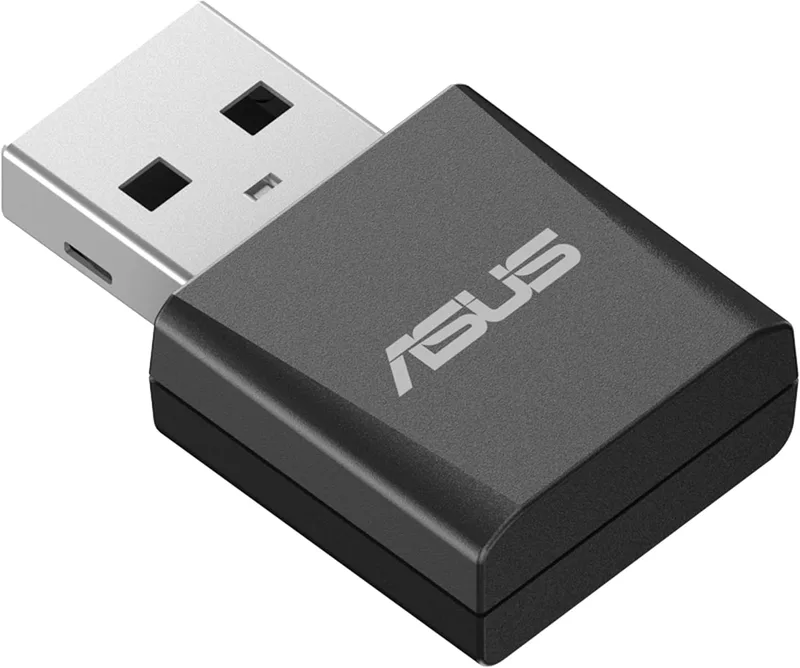 ASUS USB-BE92 Nano, Tri Band USB Adapter BE6500 WiFi 7 (802.11be), 6GHz Band, Plug and Play, Compatible with Windows 10 and 11, Advanced Network Security, Perfect for Gaming and Streaming, Black