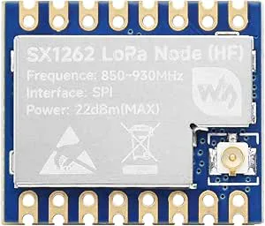 Waveshare Core1262 HF LoRa Module, SX1262 Chip, Long-Range Communication, Anti-Interference, Suitable For Sub-GHz Band, Suitable for 850~930MHz Frequency Band