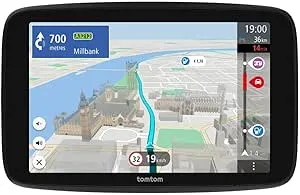 Andra generationens husbil- och husvagnsnavigator TomTom GO Camper Max. (7-tumsskärm med intressepunkter för husbilar och -vagnar, TomTom Traffic, funktioner för att spara fordonsprofiler)