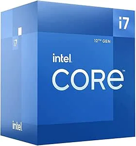 intel Core i7-12700F BX8071512700F Processor, Flerfärgad