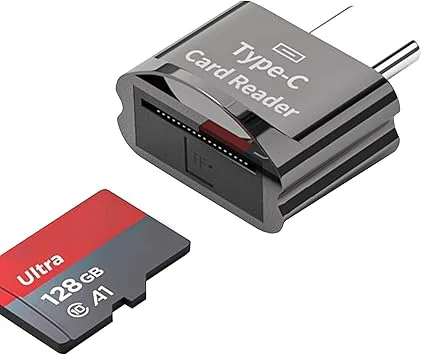 SD/Micro SD-kortläsare, USB-C till Micro SD