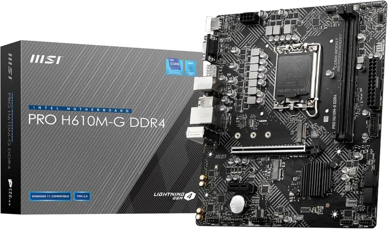 Sparepart: MSI Motherboard Intel H610 Lga 1700 Micro Atx