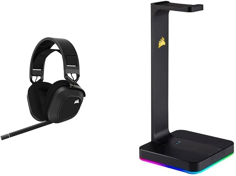 Corsair HS80 RGB USB, Svart