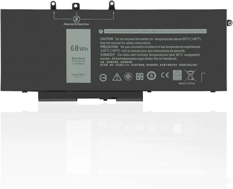 Exmate 68Wh GJKNX GD1JP 0GD1JP laptopbatteri för Dell Precision 15 3520, Dell Latitude 5280 5480 5580 5490 5590-serien
