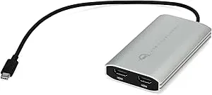 OWC USB-C Dual HDMI 4K displayadapter med DisplayLink – för Apple Silicon M1 och M2 Macs eller andra Macs eller datorer med USB-C eller Thunderbolt