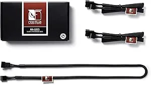 Noctua NA-SEC3, Förlängningskablar för Fläktar, 4-pin (60 cm, Svarta)