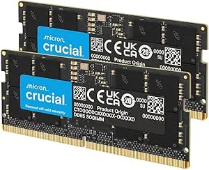 Crucial RAM CT2K8G48C40S5 16GB Kit (2x8GB) DDR5 4800MHz CL40 Laptopminne