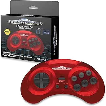 Retro-Bit Sega Mega Drive 2.4 GHz Wireless Controller