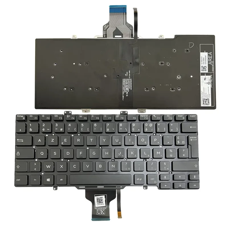 Gintai franskt tangentbord för Dell Latitude 7400, 3400, 5400 och 7410