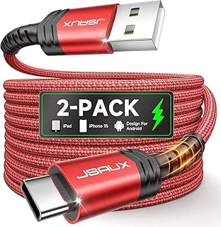 JSAUX USB C-kabel 3,1 A [2 stycken 1M]