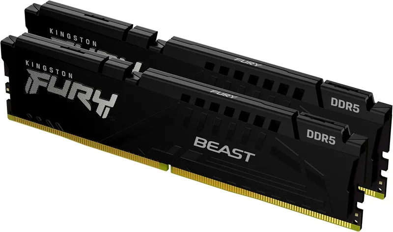 Kingston FURY Beast DDR5 64GB (2 x 32GB) 5200MT/s DDR5 CL40 DIMM Desktop Gaming Memory Kit of 2