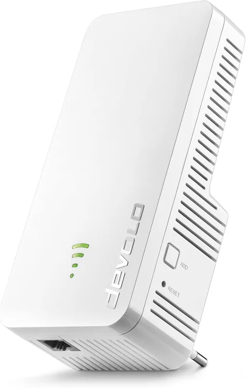 devolo WiFi 6 Repeater 3000, WLAN-repeater – upp till 3 000 Mbit/s, nätrepeater, WLAN-förstärkare, 1 x Gigabit LAN, WiFi-repeater, WLAN-åtkomstpunkt