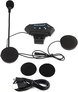 AYNEFY Hjälm Bluetooth-headset 1 Par Motorcykelhjälm BT