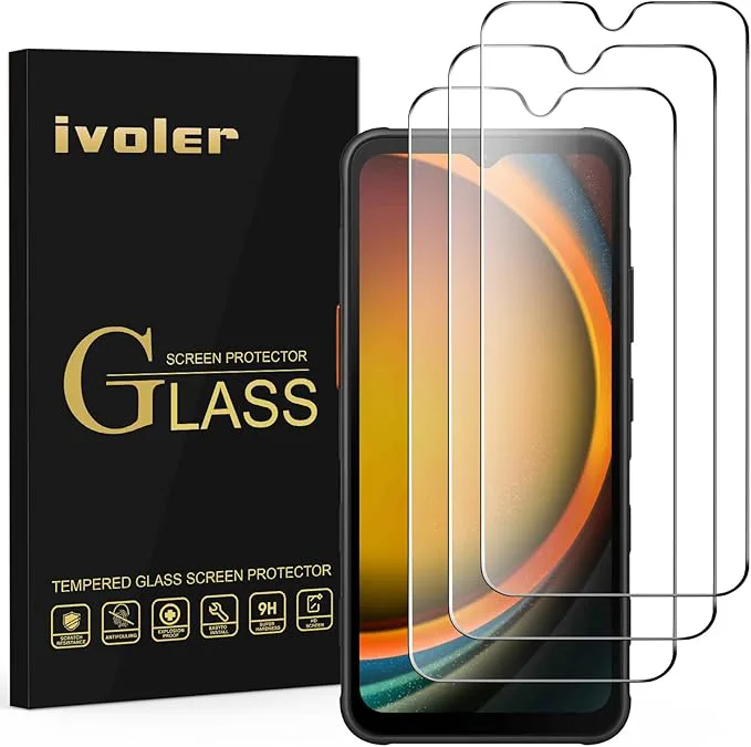 iVoler 3 stycken härdat glas till Samsung Galaxy Xcover 7/Samsung Galaxy Xcover 6 PRO