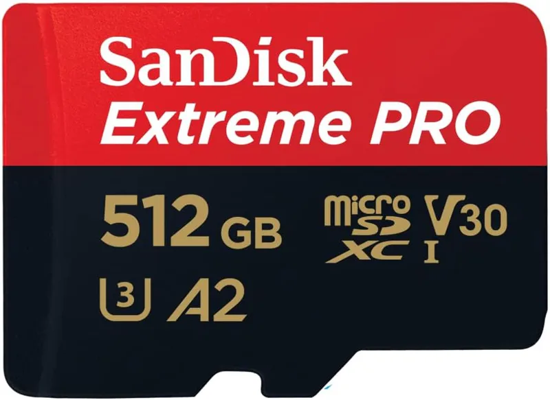 SanDisk 512 GB Extreme PRO microSDXC-kort