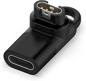 USB typ C adapter på kontakt för Garmin Fenix 7X 6 x 5 instinct2 venu 2 Plus vivoactive 4s Forerunner 245 645 935 945 laddningssats ersättning laddare