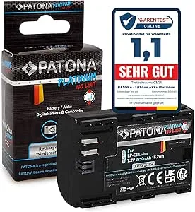 PATONA Platinum batteri USB-C ersättning för Canon LP-E6