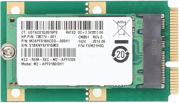 M.2 hårddisk, 16 GB Högkapacitets MSATA adapterkort