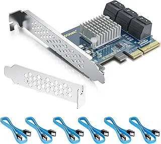 PCIe SATA-kort 6-port