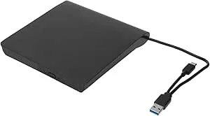 Extern DVD-enhet, Typ A Typ C USB 3.0 CD ROM Optisk Spelarenhet, Bärbar Optisk Enhetslåda för 12,7 Mm/9,5 Mm SATA DVD RW-enhet