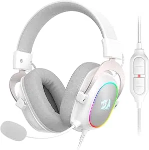 Redragon H510 Zeus-X RGB vitt trådbundet spelheadset