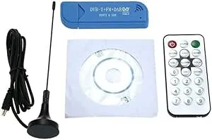 Fasizi Mini bärbar digital USB 2.0 TV-dongel DVB-T + DAB + FM RTL2832U + R820T2 stöder SDR-mottagare