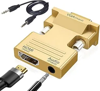 HDMI till VGA adapter med 3,5 mm ljudkabel
