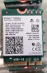 Intel Killer Wi-Fi 6 AX1650x AX200 M.2